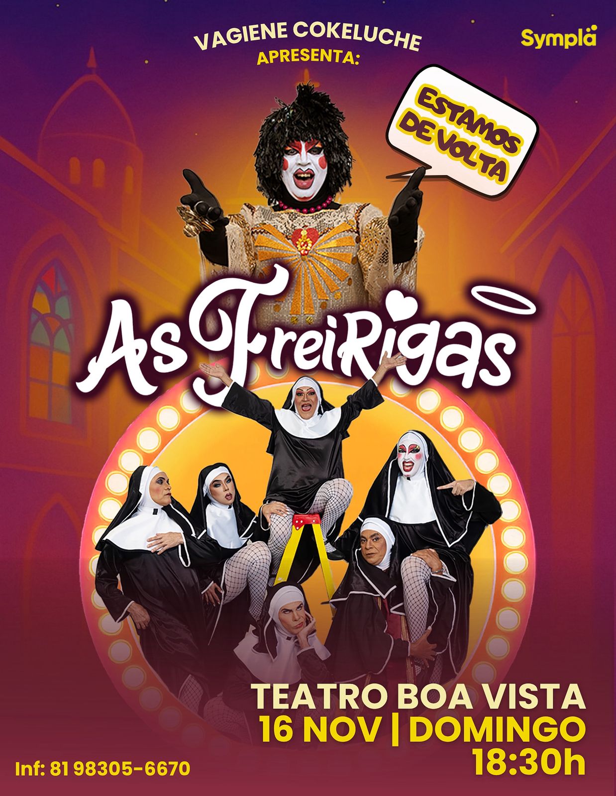 Comédia ‘As Freirigas’ retorna aos palcos do Recife com humor afiado e elenco de peso