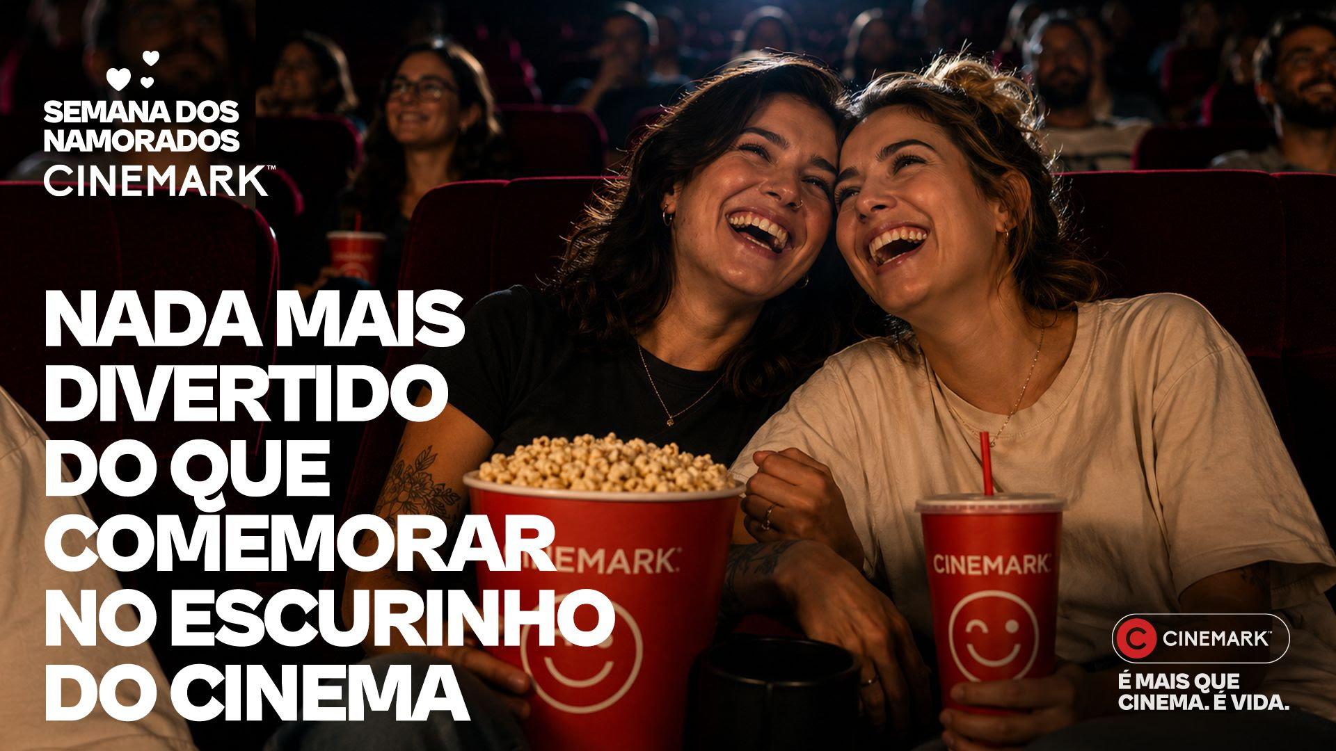 Semana dos Namorados: Cinemark lança promoção especial de ingressos 2×1 em toda a rede